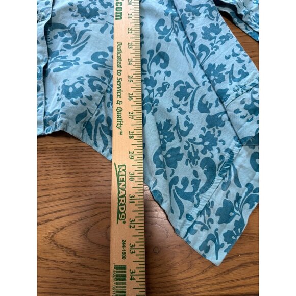 Click by Color Me Cotton‎ Tunic Top Women Size Medium Gauzy Tencel Blend Artsy - Picture 4 of 11